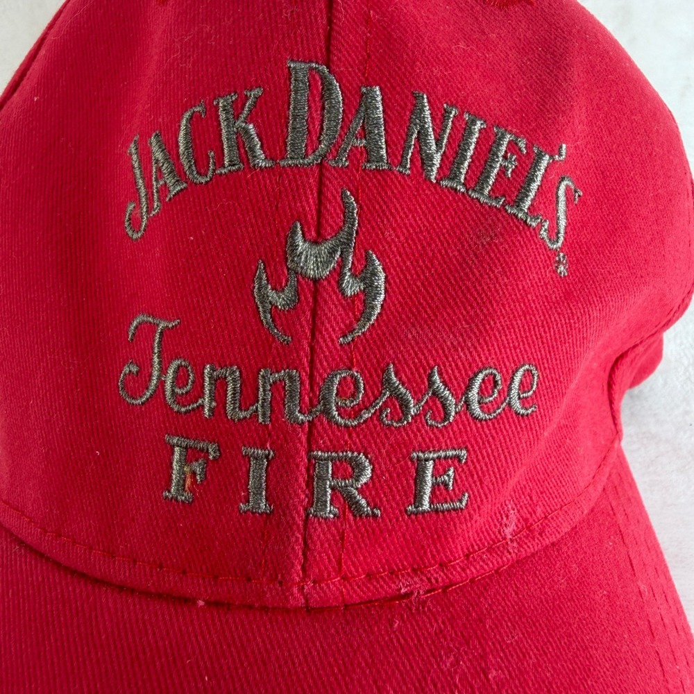 Jack Daniels Tennessee Fire Red Embroidered Baseball Trucker Cap Hat New w/o Tag